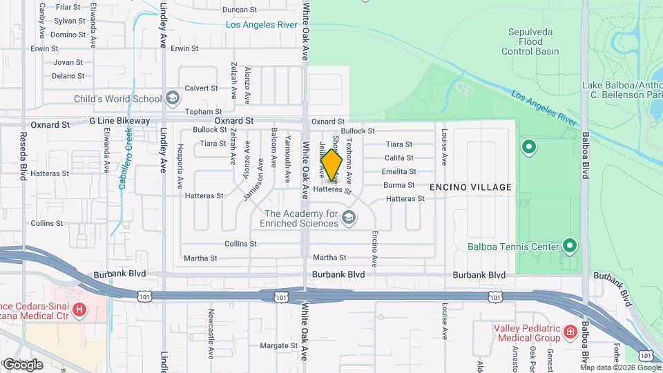 5835 Shoshone Ave Map and Location Details