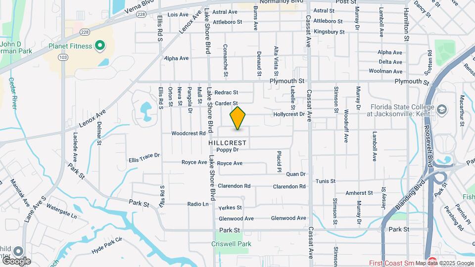 5331 Woodcrest Rd Map and Location Details