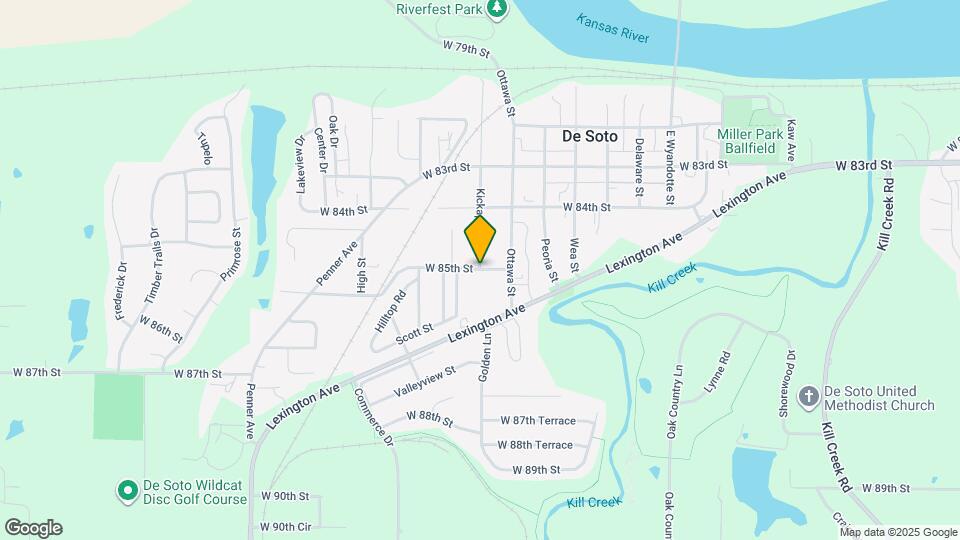 8536 Kickapoo St Map and Location Details