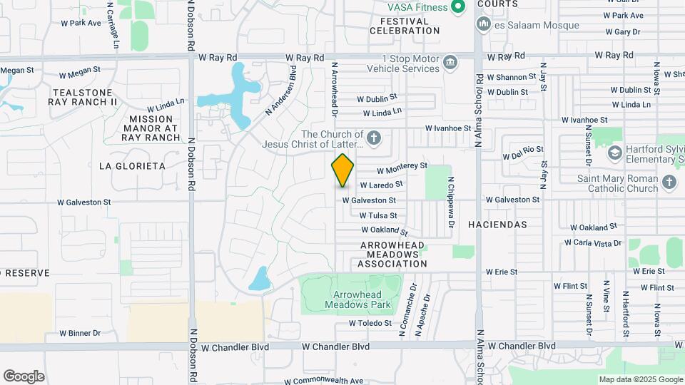 615 N Arrowhead Dr Map and Location Details