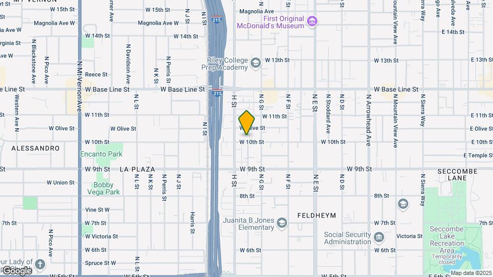 756 W 10th St Map and Location Details