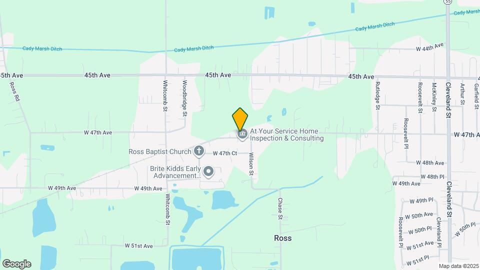 3340 W 47th Ave Map and Location Details