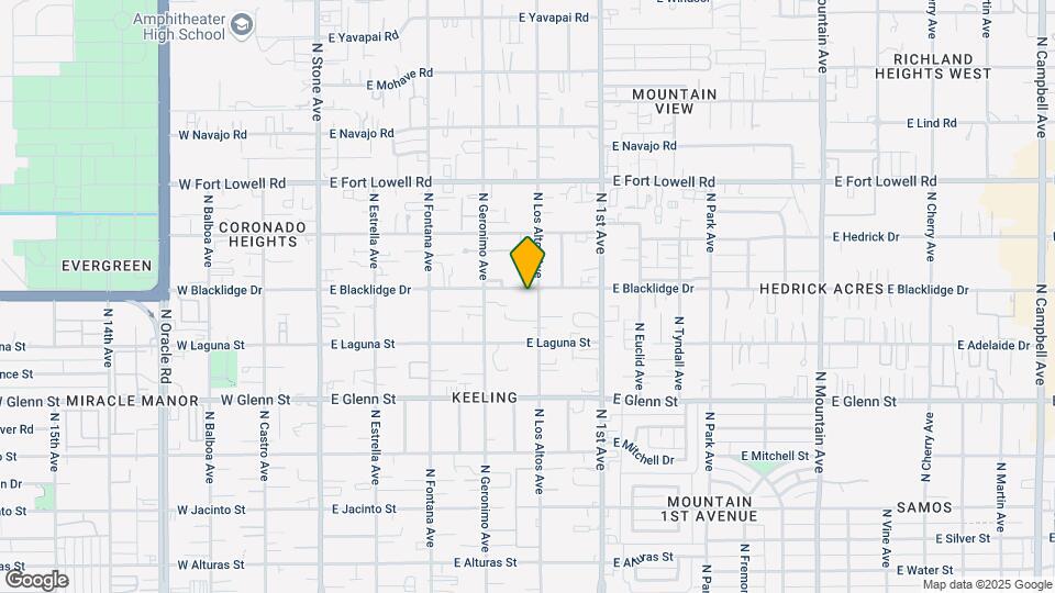442-446 E Blacklidge Dr Map and Location Details