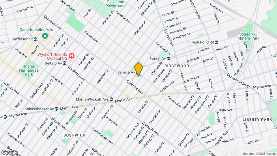 1725 Woodbine St Mapa y Detalles de la Ubicación
