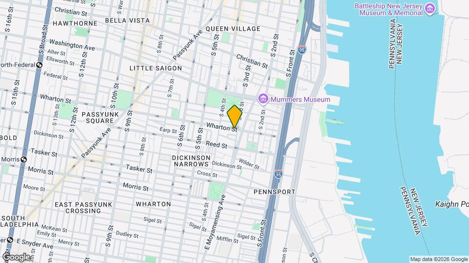 304 Wharton St, Unit 2 Map and Location Details