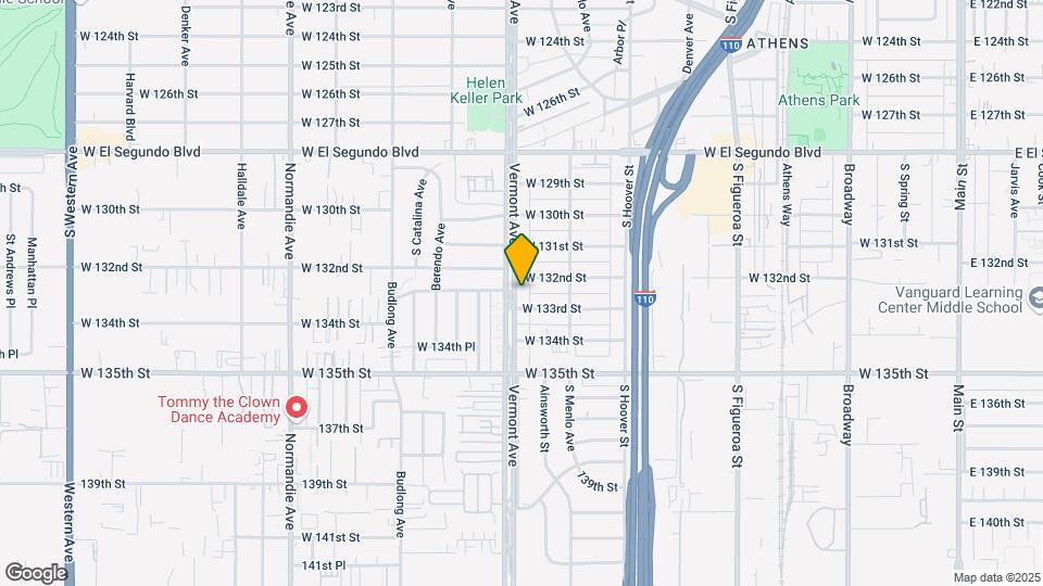 13214 S Vermont Ave Map and Location Details