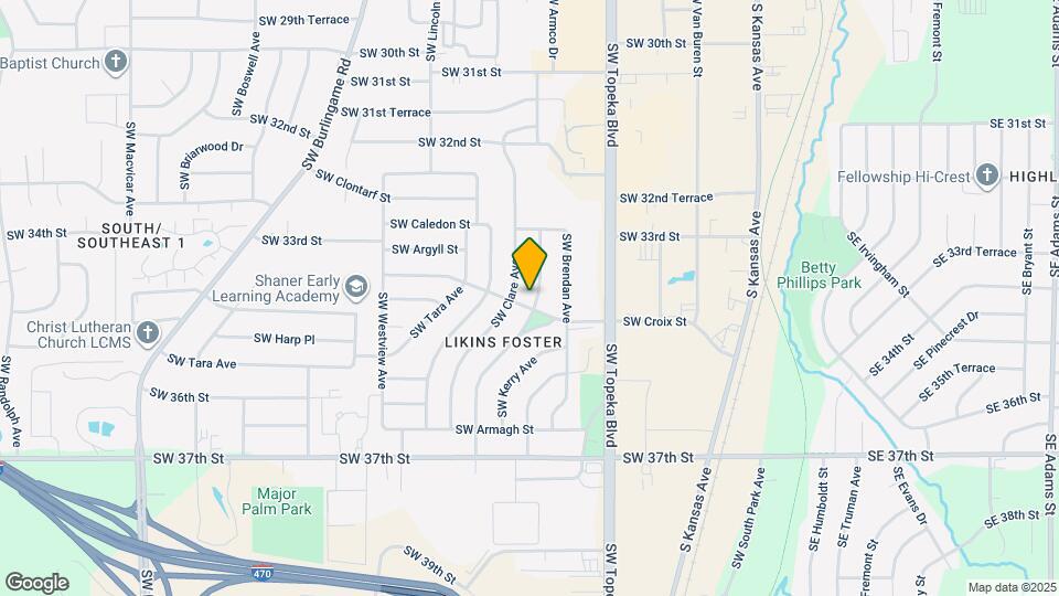 3439 SW Kirklawn Ave Map and Location Details