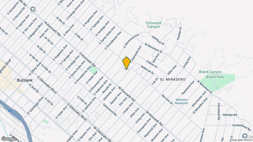 1361 Alameda Ave Mapa y Detalles de la Ubicación