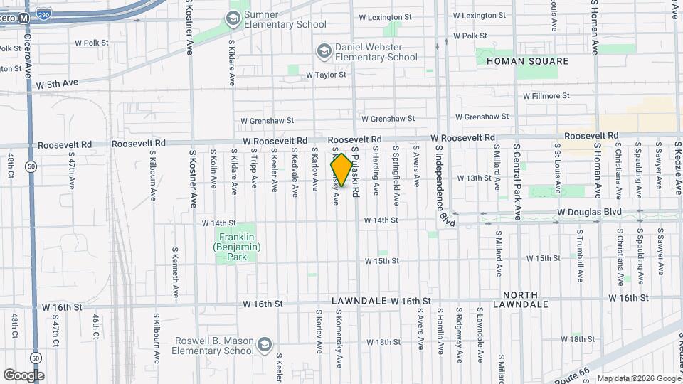1315 S Komensky Ave Map and Location Details