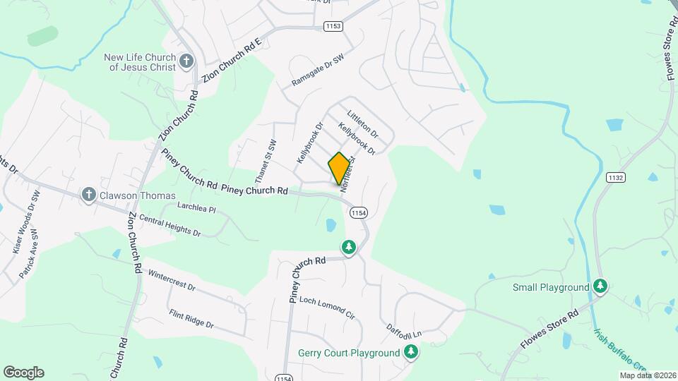 4594 Norfleet St, Unit 101 Map and Location Details