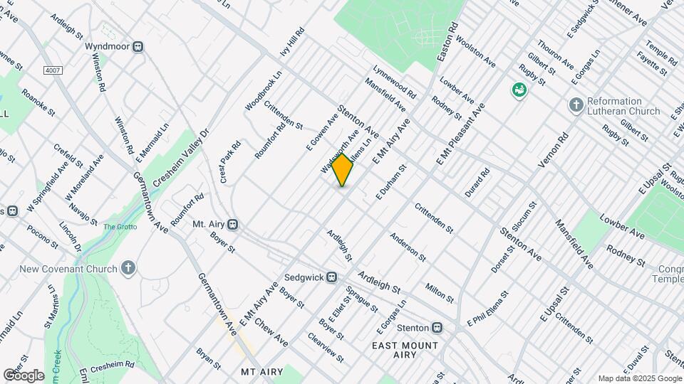 501 E Mt Airy Ave Map and Location Details
