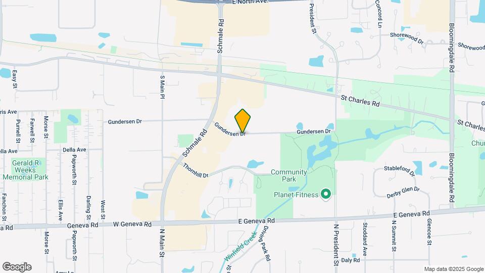 Carol Stream Apartment Map and Location Details