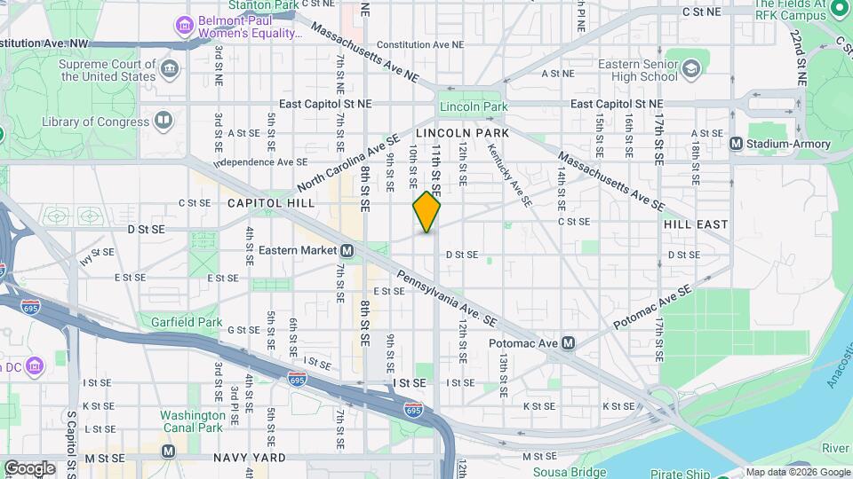 1023-1025 S Carolina Ave SE Map and Location Details