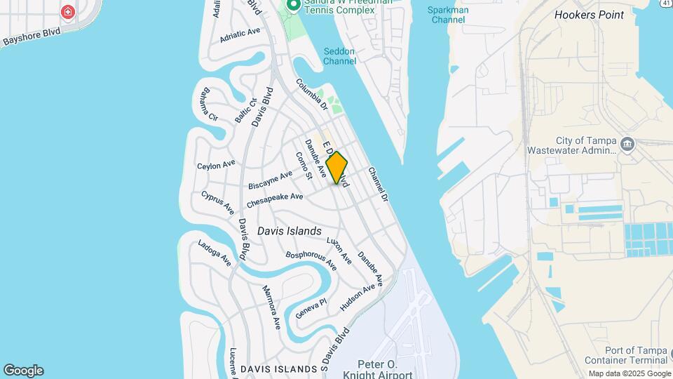 The Place at Davis Islands Mapa y Detalles de la Ubicación