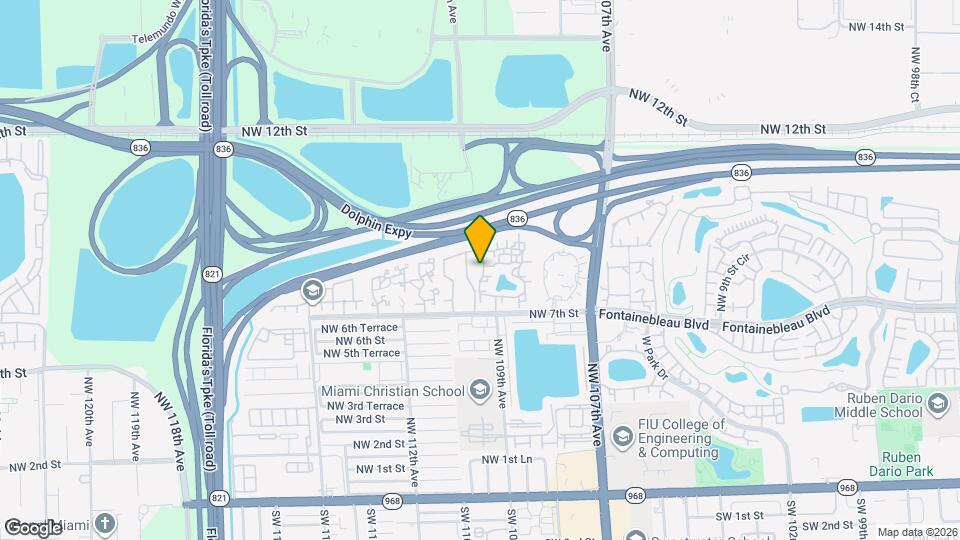 10871 NW 7th St Map and Location Details