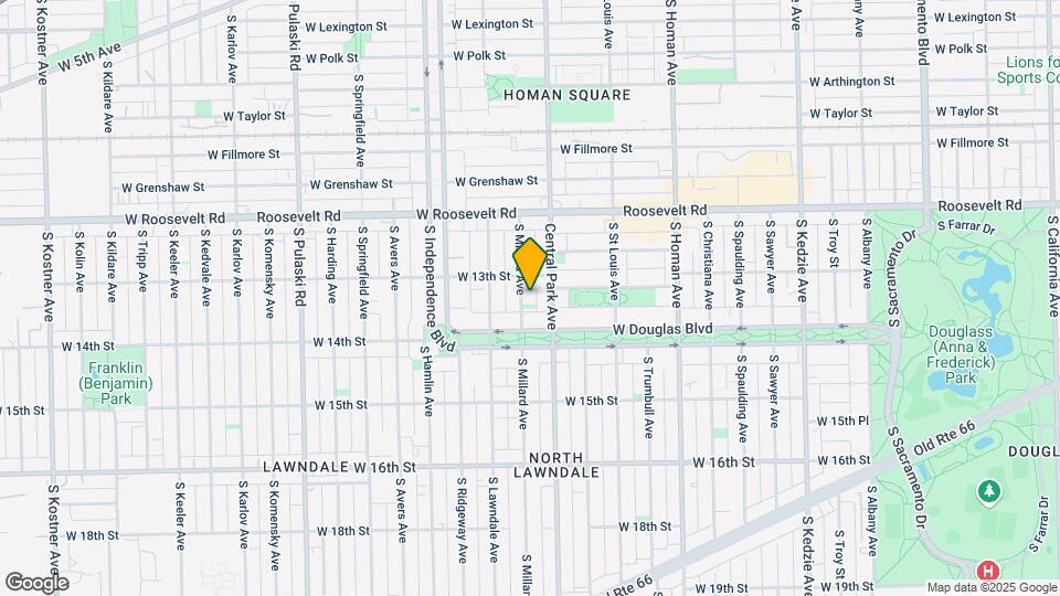1321 S Millard Ave Map and Location Details