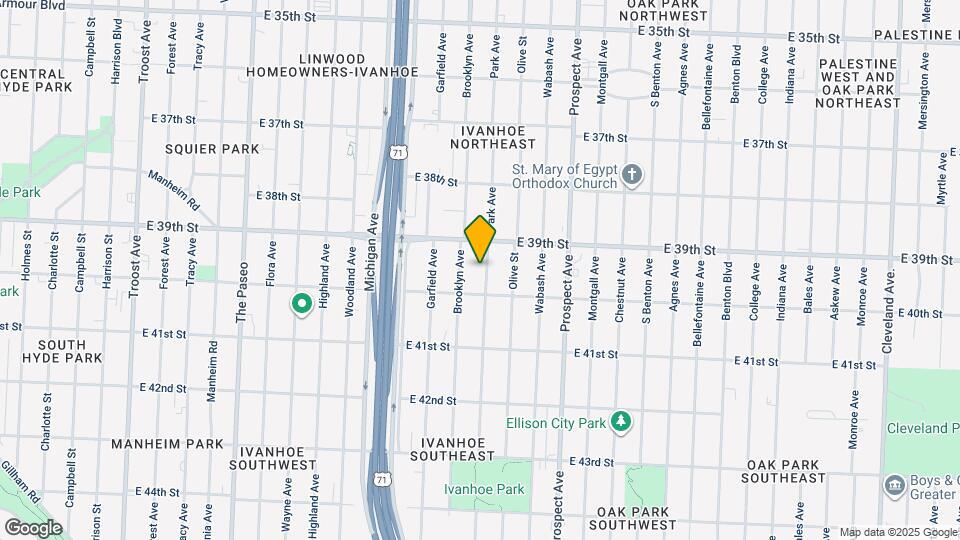 3924 Park Ave Map and Location Details