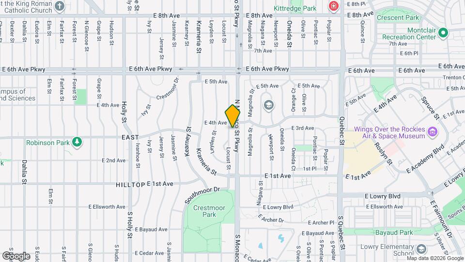 275 Monaco St Pkwy Map and Location Details