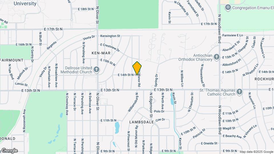 1453 N Old Manor Rd Map and Location Details