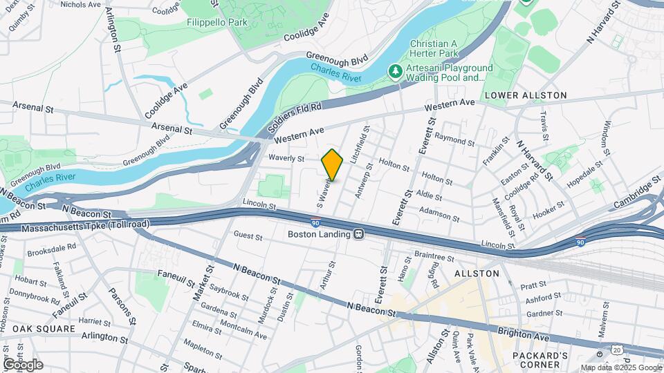 35 S Waverly St Mapa y Detalles de la Ubicación