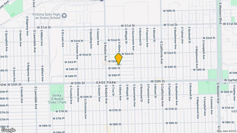 5352-5356 S Albany St Map and Location Details