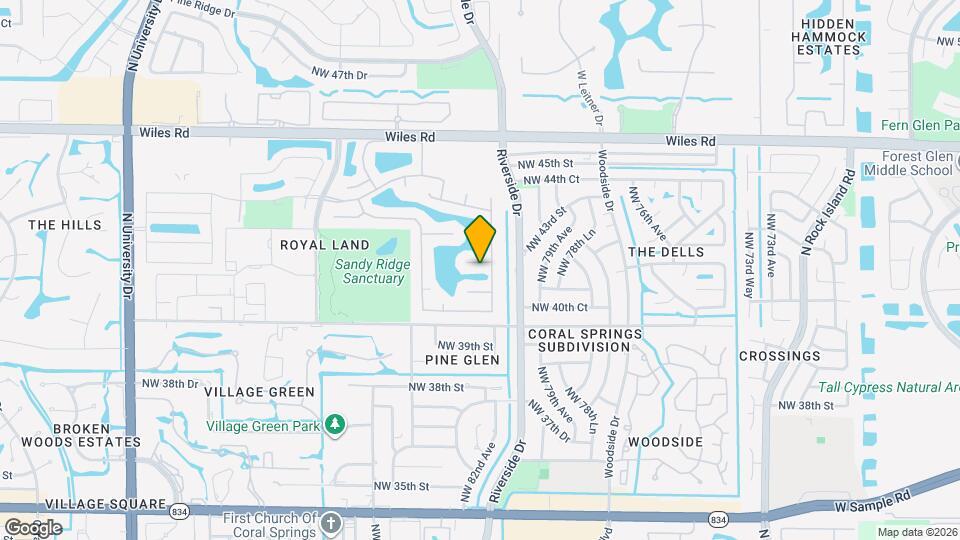 8192 NW 42nd St Map and Location Details