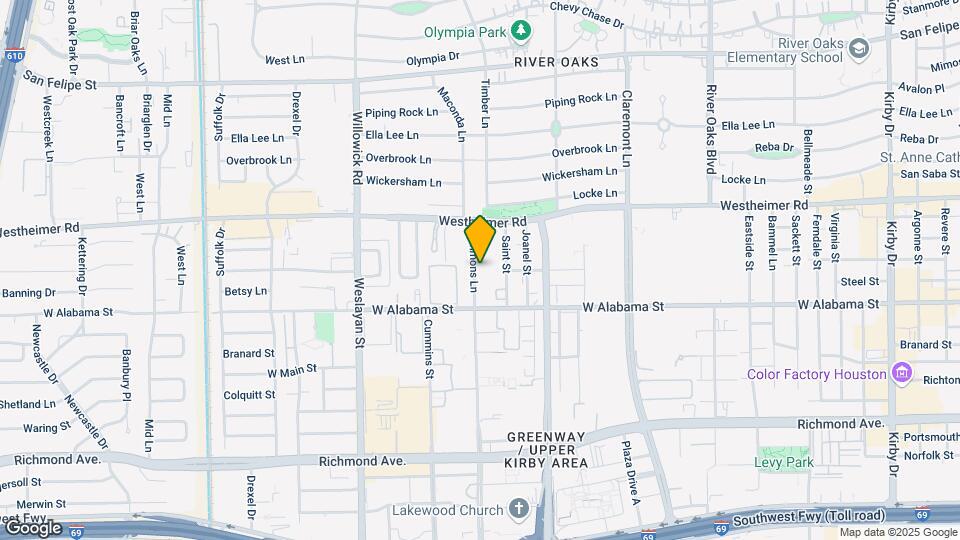 2829 Timmons Ln Map and Location Details