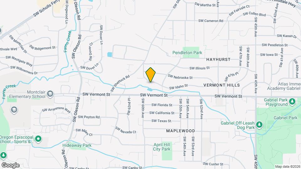 5830 SW Idaho St Map and Location Details