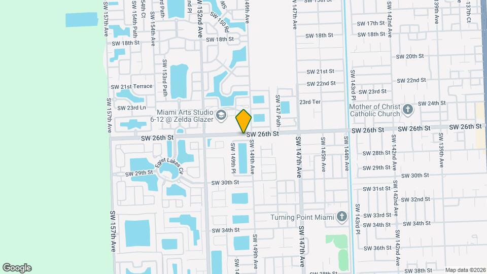 14925 SW 26th Terrace Map and Location Details