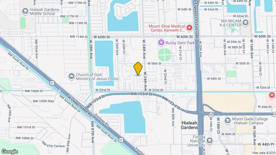 5373 W 24th Ct Map and Location Details