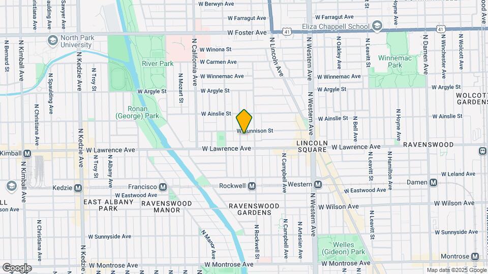 2617 W Gunnison St Map and Location Details