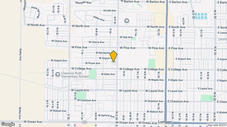 615 N O St Map and Location Details