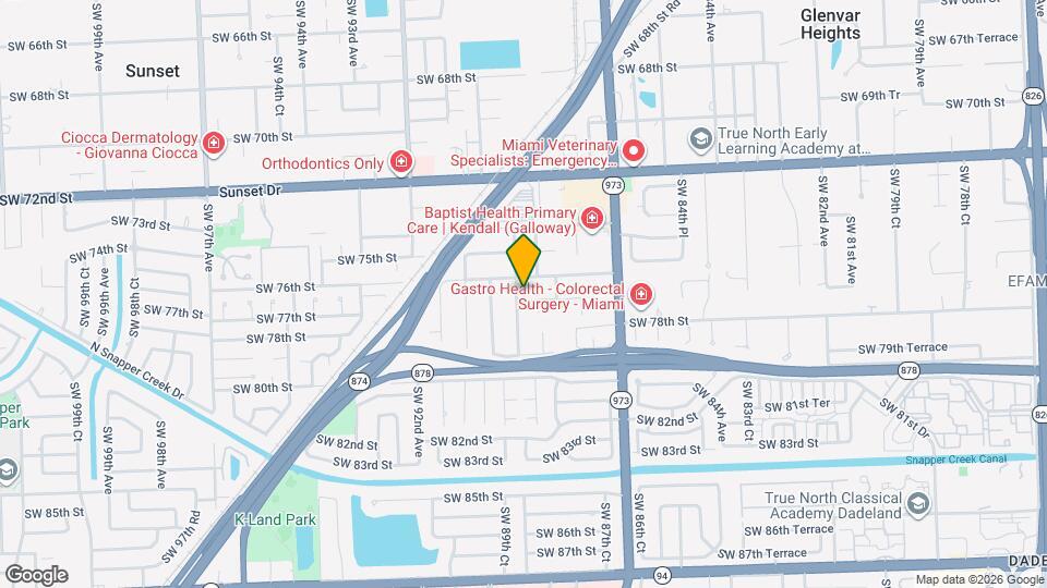 8885 SW 76th Terrace Map and Location Details