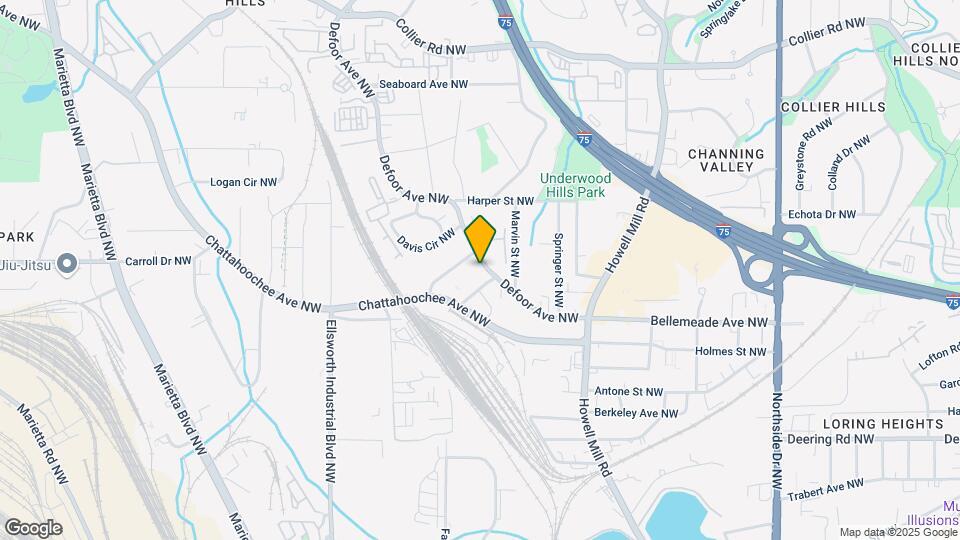 1726 Defoor Ave NW Map and Location Details