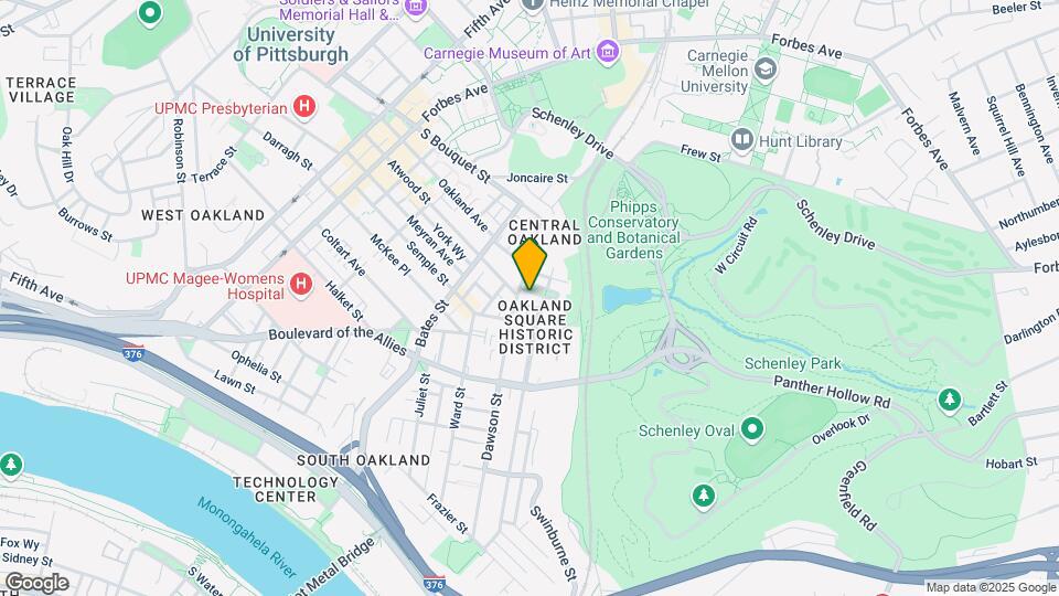7 Oakland Sq, Unit Second Floor Map and Location Details