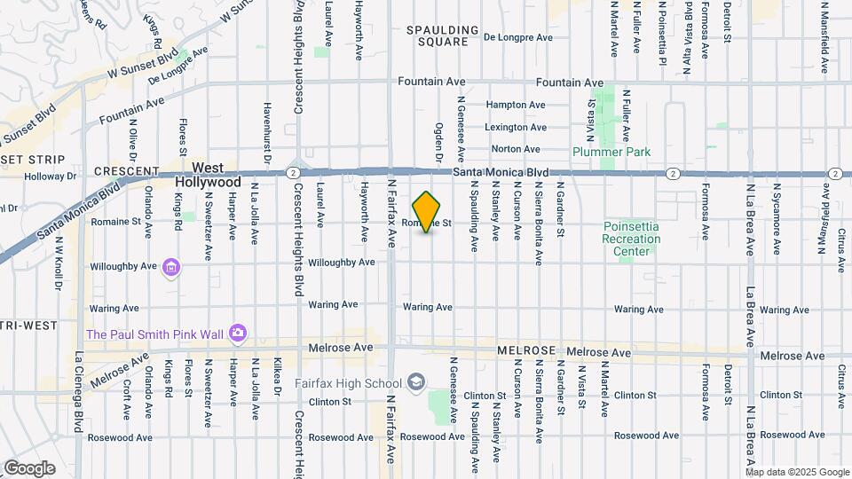 929 N Ogden Dr-Unit -3 Map and Location Details