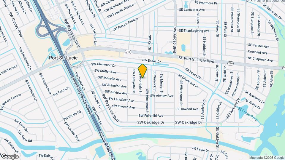 2441 SW Avondale St Map and Location Details