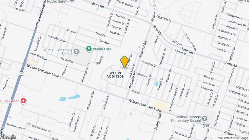 4401 Jeff Scott Dr Map and Location Details