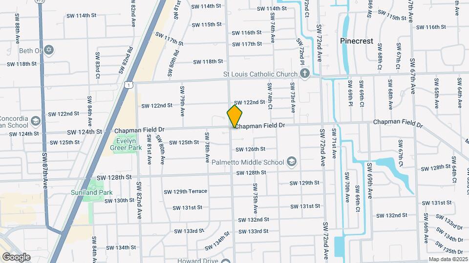 7660 SW 124th St Map and Location Details