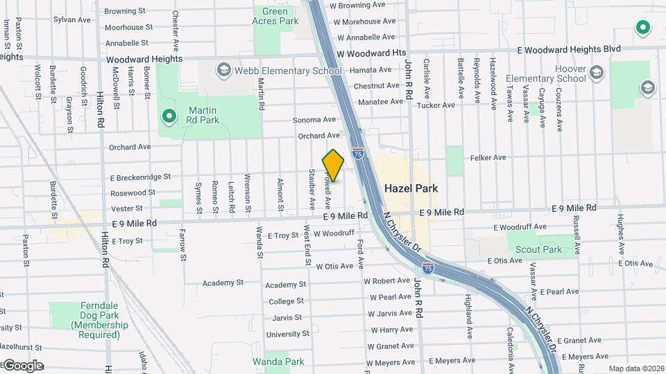23090 Powell Ave Map and Location Details