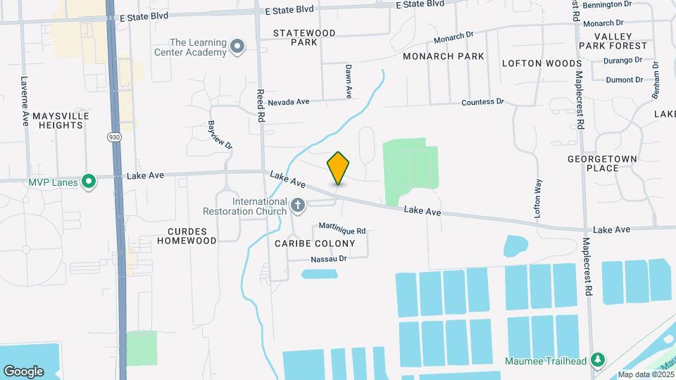 1416-1418 Lakehurst Dr Map and Location Details