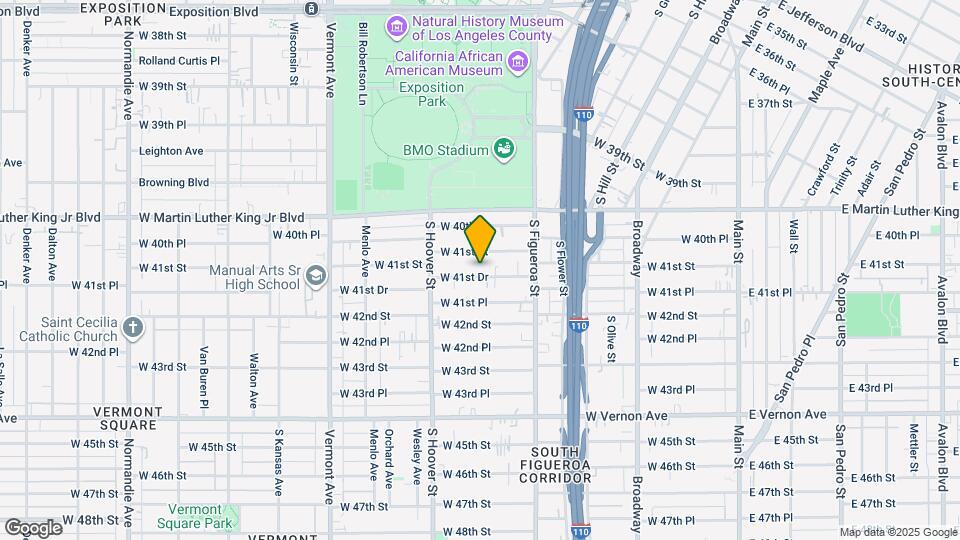 625 W 41st Dr Map and Location Details