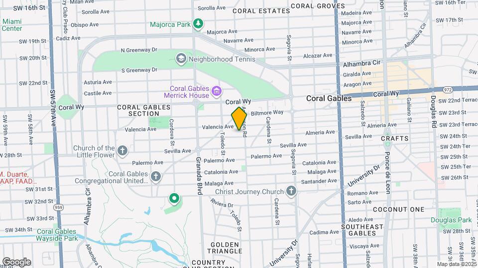 809 Almeria Ave Map and Location Details