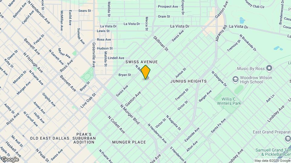 5515 Gaston Ave Map and Location Details