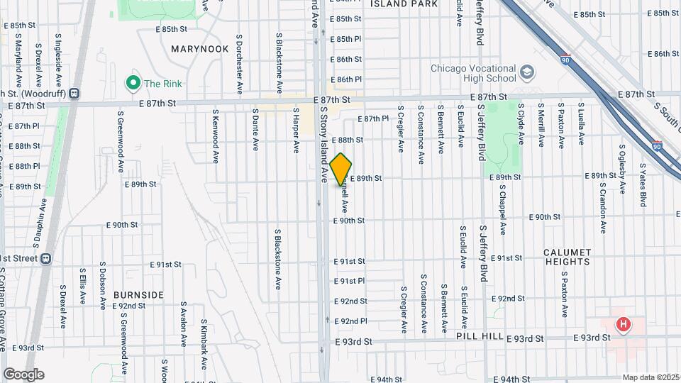 8916 S Cornell Ave Map and Location Details