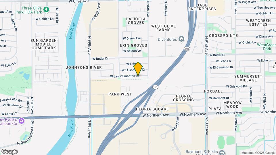 9533 W Las Palmaritas Dr Map and Location Details