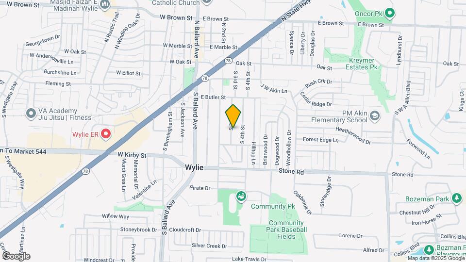 327 S 3rd St Map and Location Details