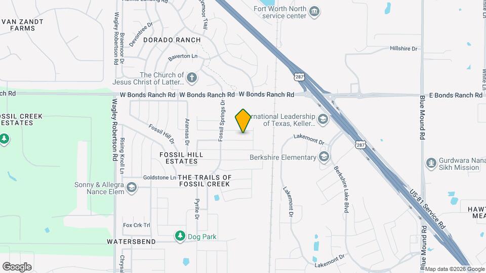 316 Lead Creek Dr Map and Location Details