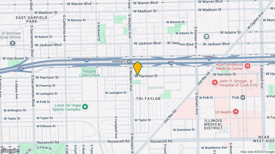 2345 W Harrison St Map and Location Details