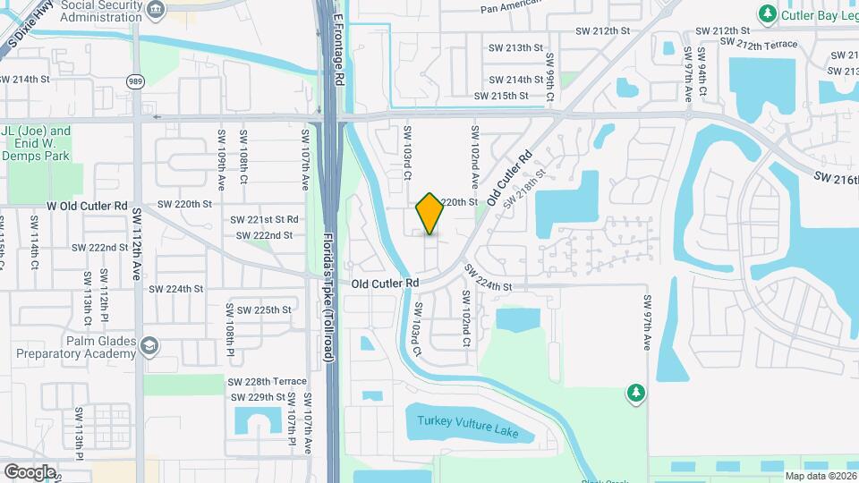 22221 SW 103rd Ct Map and Location Details